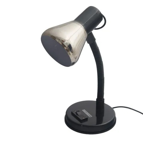 Study Lamp For Reading - Aluminium & Iron, 5 x 5 x 14 Inch , Silver Color, Modern Design with Adjustable Angle for Optimal Lighting