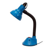300 Blue Model Reading Lamp - Durable Aluminium & Plastic, 7x4x15 Inches, Blue Finish - Modern, Round Shape, Electric Powered, Warm White Light