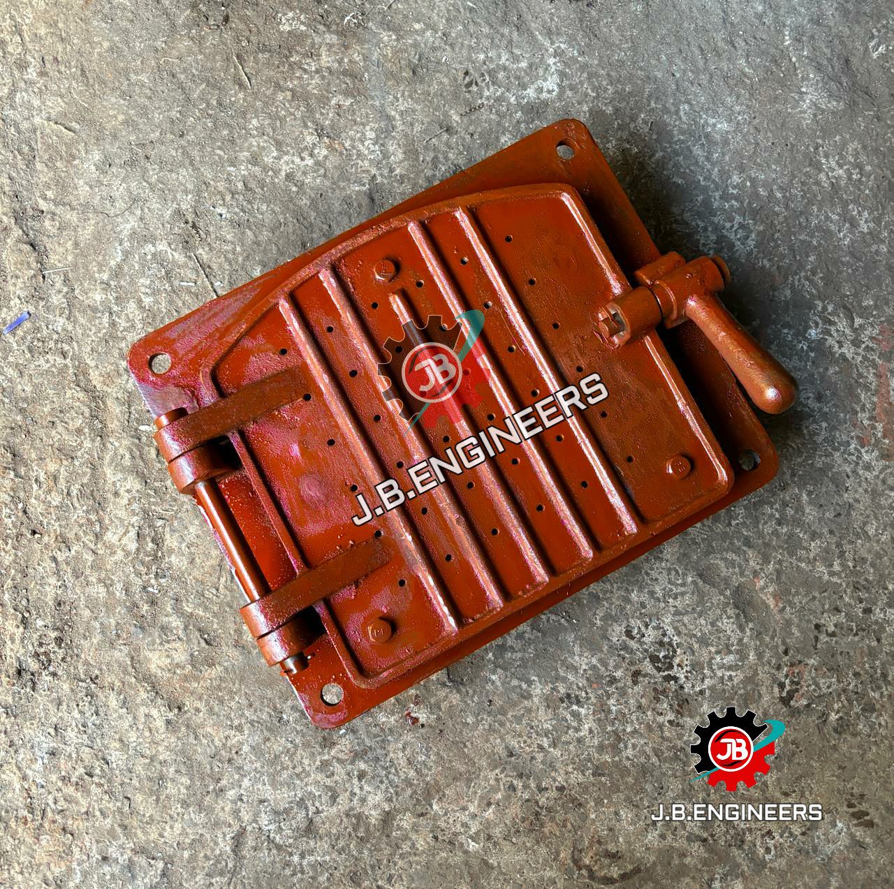 Boiler Fire Door - Color: Red Oxide