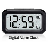 Digital Alarm Clock - Color: Black