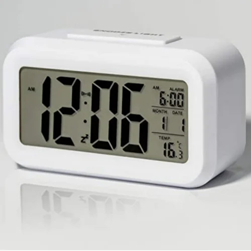 Digital Alarm Clock - Color: Black