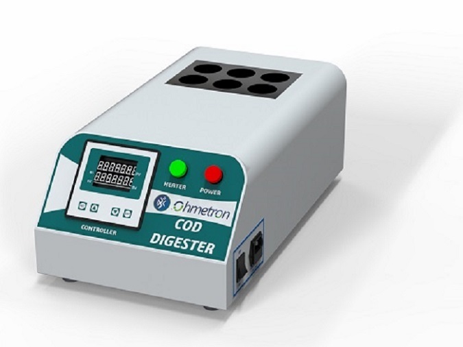 COD Digestion Apparatus - Metal, 375x250x150 mm, White | Insulated Heater Block, Audible Buzzer Alert, Continuous Graphical Monitoring, Auto Process Off