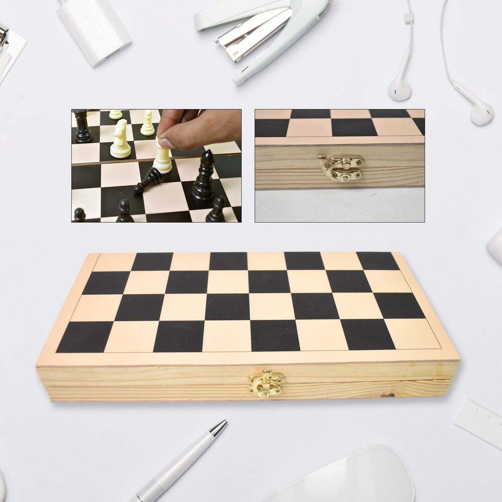 Click To Expand Folding Wooden Chess Board Sets