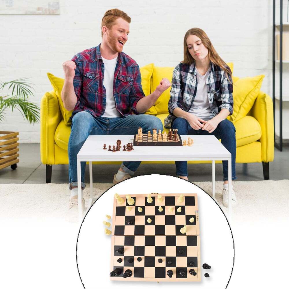 Click to expand Folding Wooden Chess Board Sets