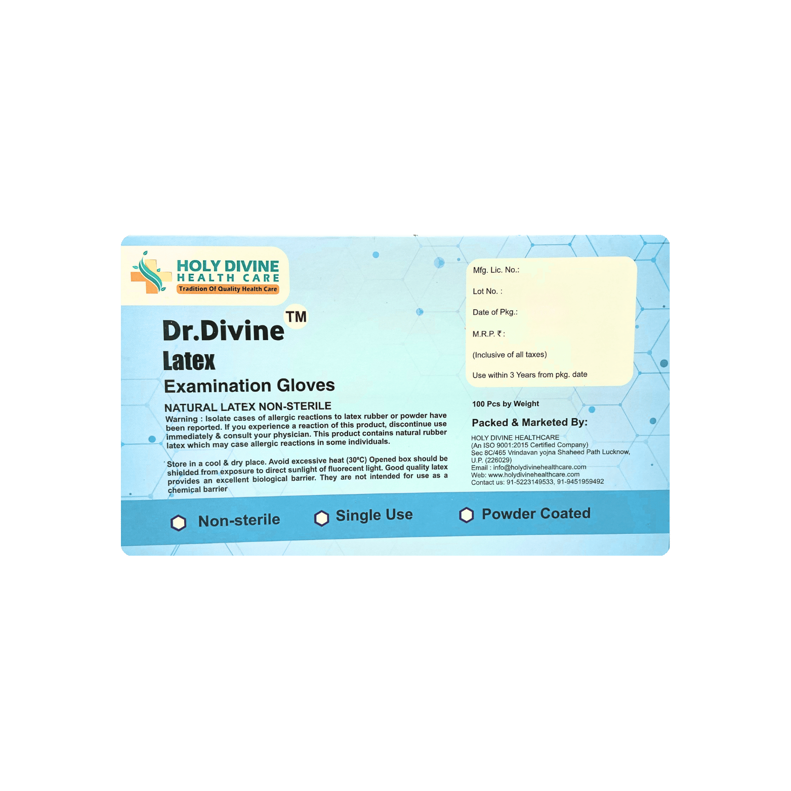 Latex Examination Gloves - Application: Clinical Purpose