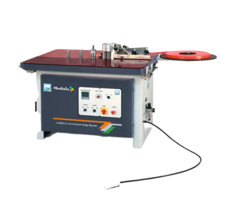 J-2500.in 0.5-2mm के लिए PVC&ABS कॉइल फॉर्म, जिसमें 45TT कर्विलिनियर एज बैंडर है