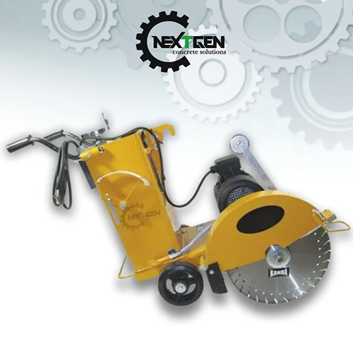 Electric Concrete Cutter - High-Quality Steel, 30 Ltr Capacity | 10 HP Crompton Motor, Automatic Operation, Portable Design, Hydraulic Oil Cooling System, Max Depth Cut 4-6 Inches, Available in Blue, Red, Yellow