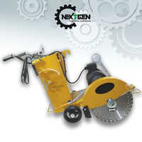 Electric Concrete Cutter - High-quality Steel, 30 Ltr Capacity | 10 Hp Crompton Motor, Automatic Operation, Portable Design, Hydraulic Oil Cooling System, Max Depth Cut 4-6 Inches, Available In Blue, Red, Yellow