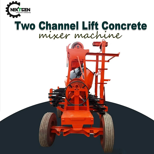 Two Channel Concrete Lift Mixer Machine - General Use: Industrial