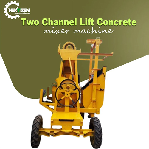 2 Channel Concrete Lift Mixer Machine - General Use: Industrial