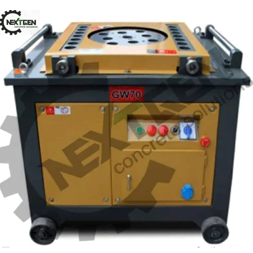 Semi Automatic Rebar Bending Machine - Color: Yellow