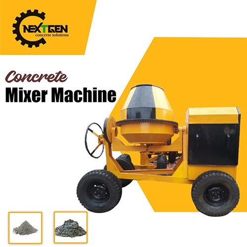 One Bag Concrete Mixer Without Hopper - Color: Yellow