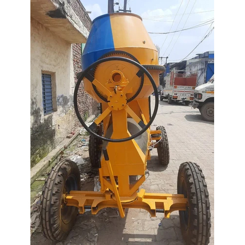 Four Tower 2 In 1 Concrete Lift Mixer Machine - Color: Yellow