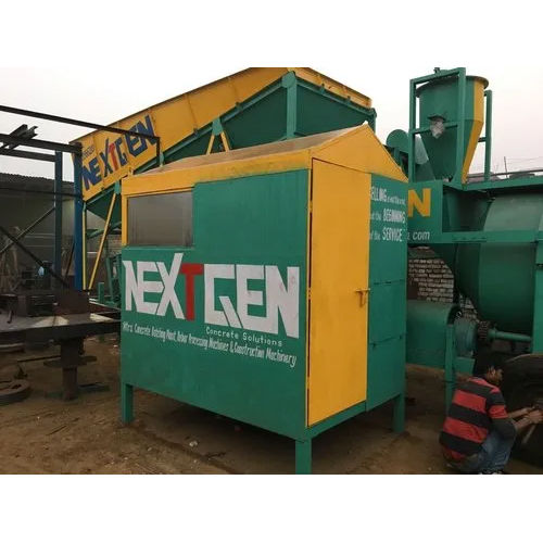 Mobile Inline Concrete Batching Plant - Color: Green