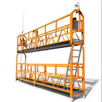 Wire Rope Suspended Platform - Steel, 7.5m Length, Yellow | 1920kg Load Capacity, 50m Suspended Height, Stainless Steel Work Surface, Maximum Safety With Dual Locks, Installation Included, 1-year Warranty