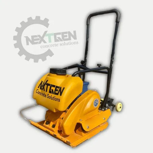 Imported Reversible Plate Compactor With Motor - Color: Yellow