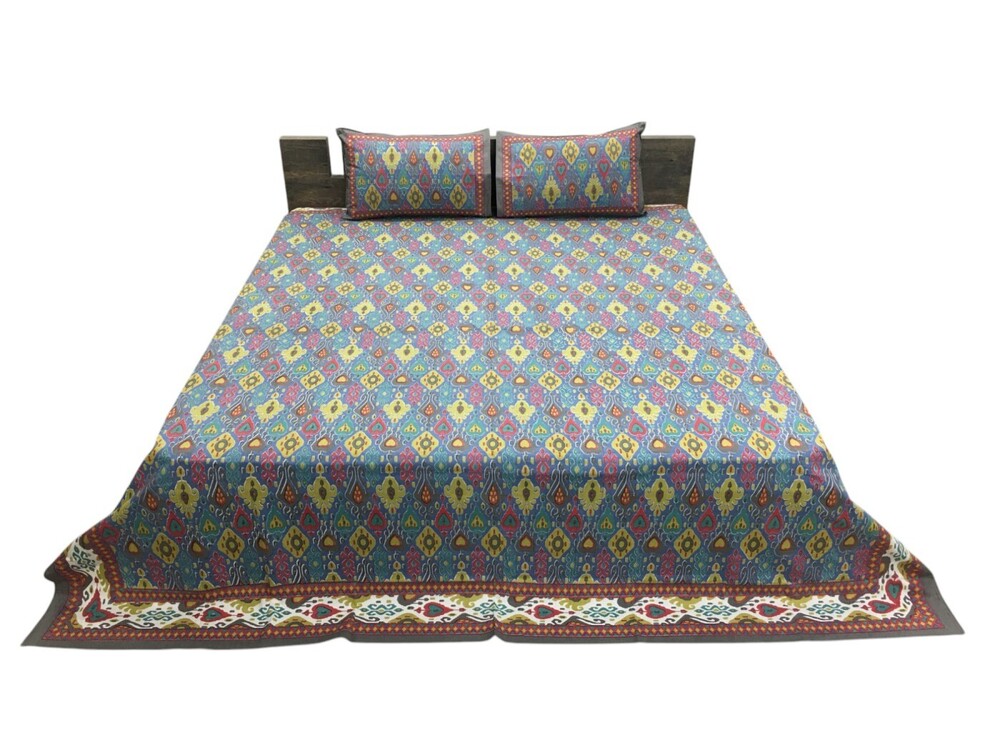 Cotton Screen Printed Nirvana Bedsheet