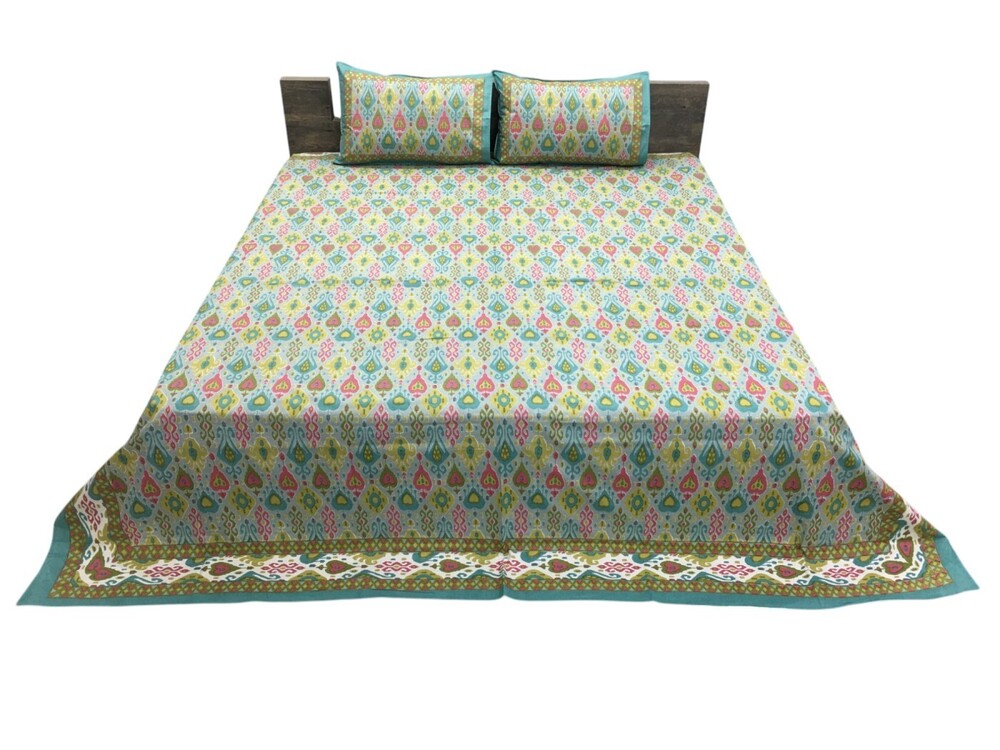 Cotton Screen Printed Nirvana Bedsheet
