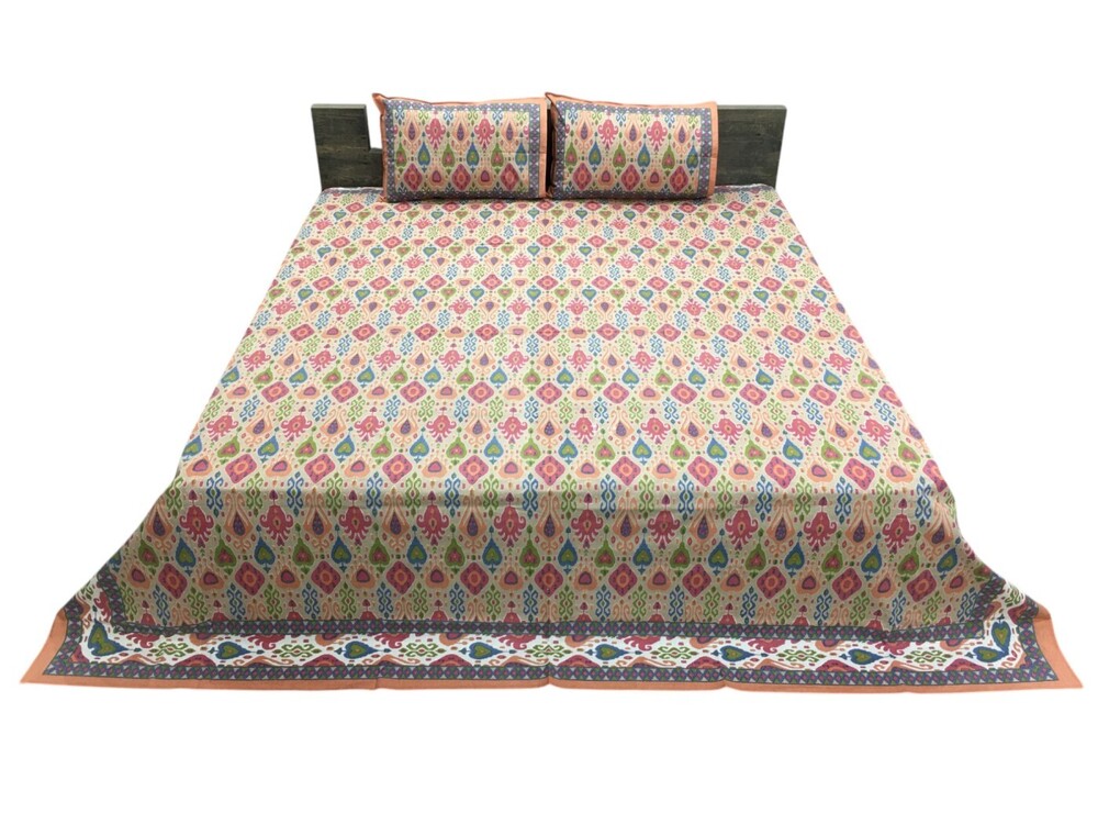 Cotton Screen Printed Nirvana Bedsheet