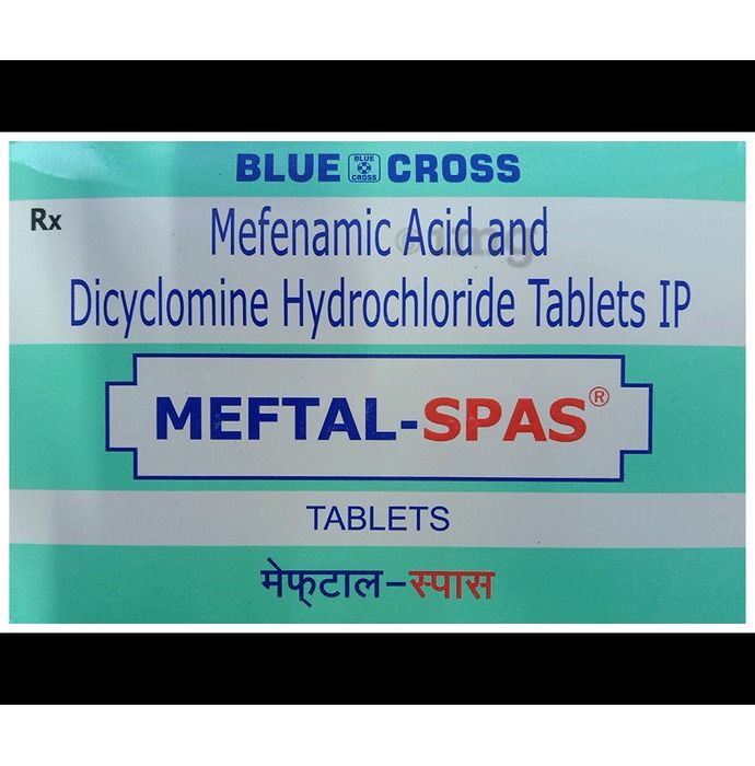 Mefenamic Acid And Dicyclomine Hydrochloride Tablets