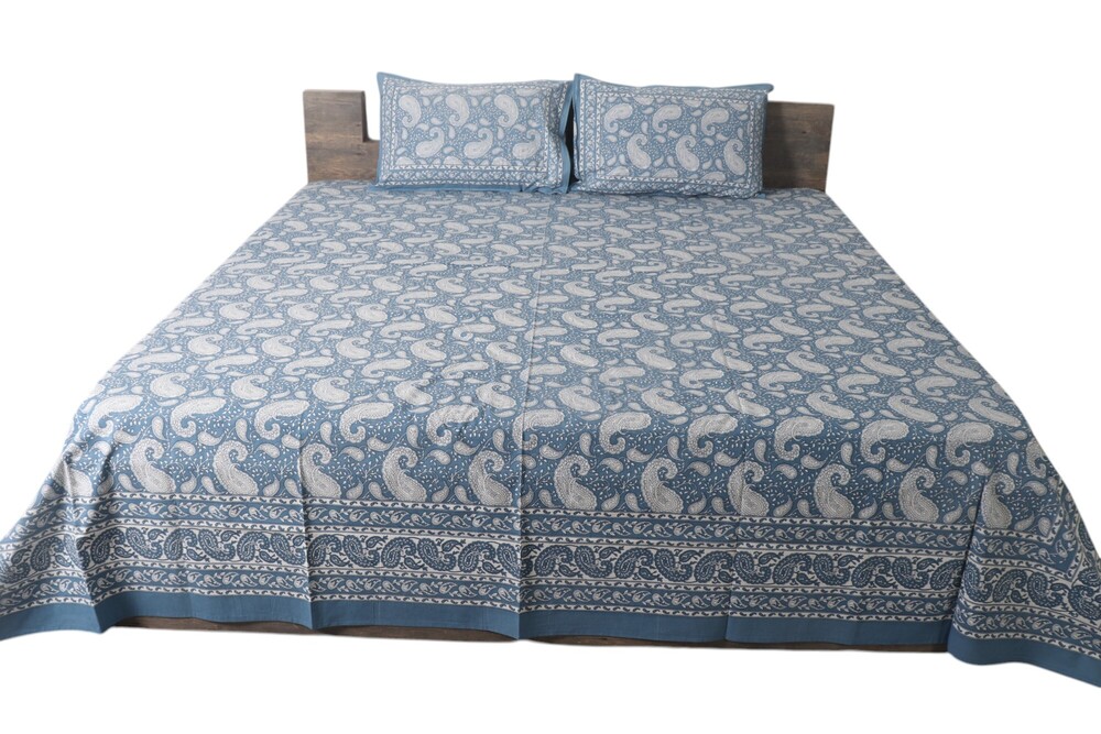 Cotton Nirvana Printed Screen Bedsheet - Color: Multi