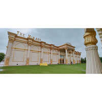 Fiber Gate Mandap - Durable Wood, Elegant White And Golden Color Options | Modern Design For Sophisticated Wedding Ceremonies