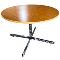 Round Cafeteria Table - Color: Brown