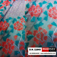 Premium Embroidered Sequin Georgette Fabric for Gowns & Lehengas