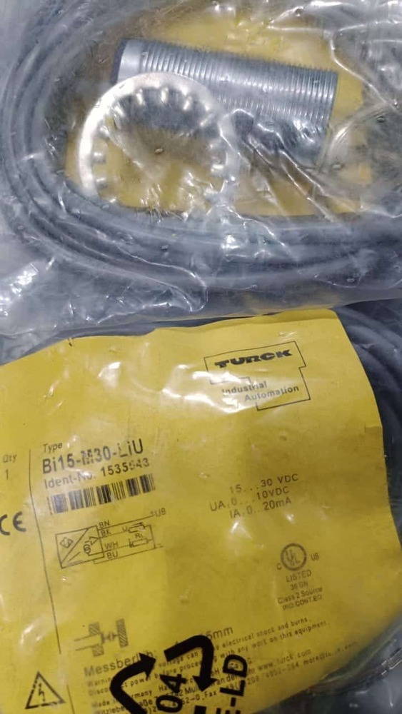TURCK INDUCTIVE PROXIMITY SENSOR, BI15-M30-LIU
