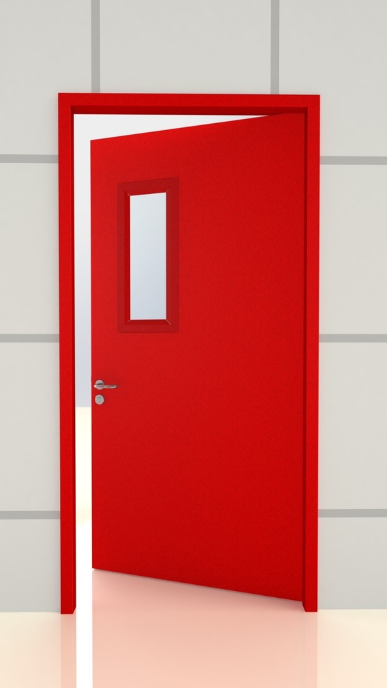 Fire Resistant Doors - Color: Red