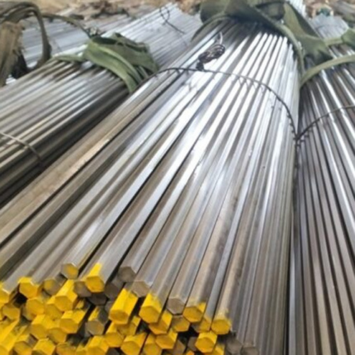 Hexagon Steel Bar - Color: Silver / Grey