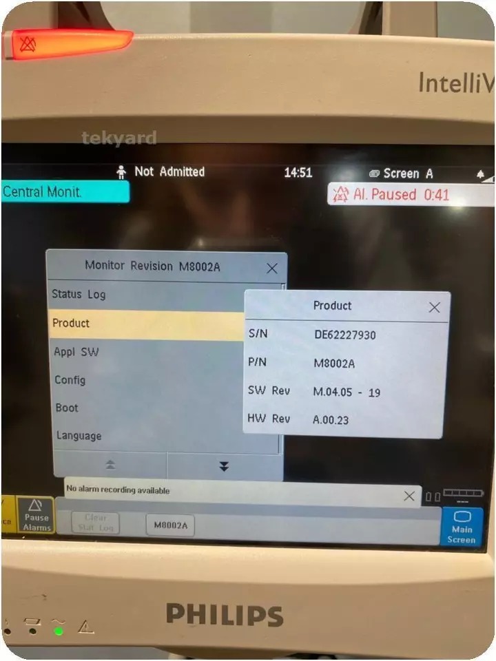 Philips Multipara Monitor - Application: Hospital