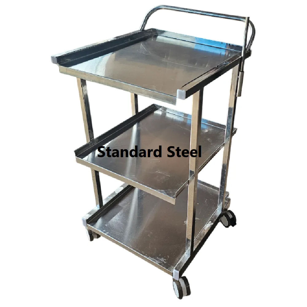 Medical Ecg Trolley Instrument Cart - Material: Stainless Steel