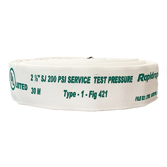 Rrl Fire Hose With Coupling - Color: White