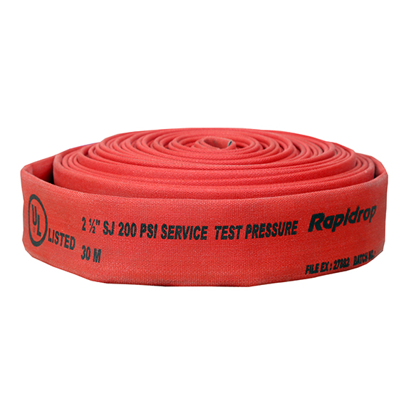 Fire hose with coupling 