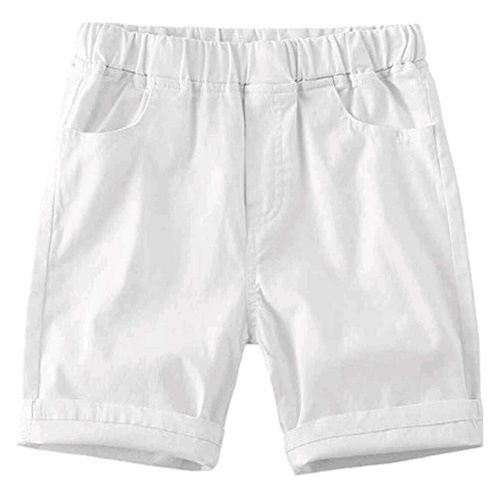 Cotton Shorts For Kids White