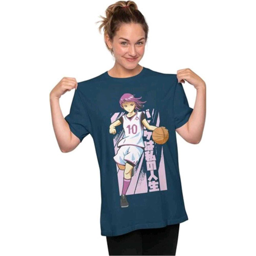 Basketball T Shirt for Women - Cotton Fabric, Available in Sizes S-XL, Modern Style, Washable, Plain Pattern, Multiple Color Options