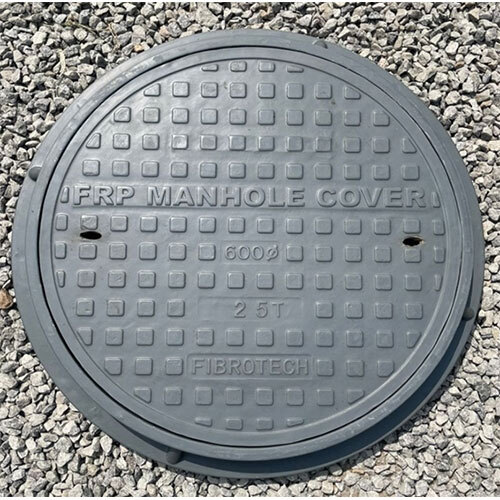 Full Floor (Round) Fibroetch Frp Manhole Cover - Application: Drainage