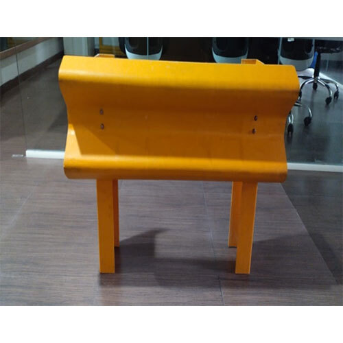 Frp Crash Barrier - Color: Yellow