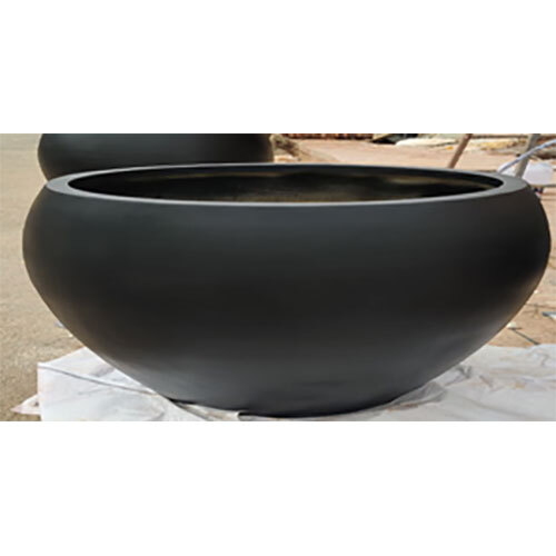 Frp Flower Pots - Color: Black