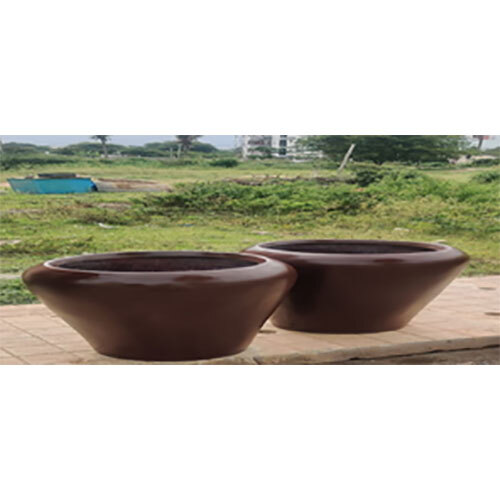 Fiber Frp Planter - Color: Brown