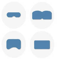 Ct Radiation Shield For Eye Thyroid Breast Pediatric Shields - Color: Blue