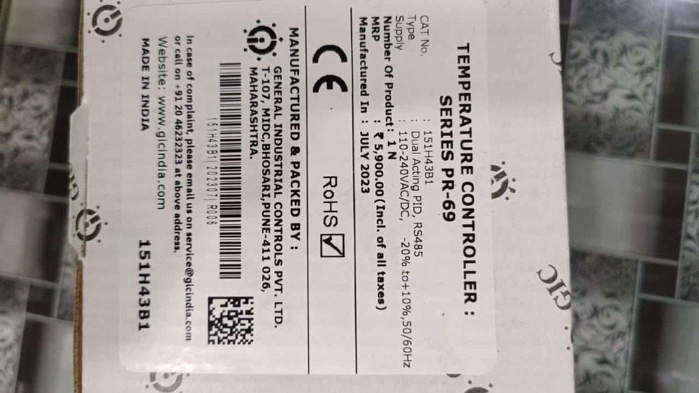 GIC TEMPERATURE CONTROLLER,PR-69