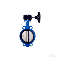 Butterfly Valve - Ms, Standard Size, Blue | Iso 5752/bs 5155/bs En 593/mss Sp-67/api 609 Compliant, Lever/worm Gear Operator, Pn16/pn25