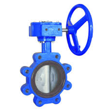 Butterfly Valve - Ms, Standard Size, Blue | Iso 5752/bs 5155/bs En 593/mss Sp-67/api 609 Compliant, Lever/worm Gear Operator, Pn16/pn25