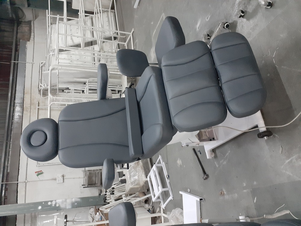Cosmetic Surgery Chair - Steel Frame 83x22x26-36 Inches | Adjustable Height 150 Kg Max Load Powder Coated Fiber Cover Material Suitable For Dermatology Hair Transplant And Skin Treatments