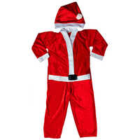 Santa Velvet Dress - Color: Red