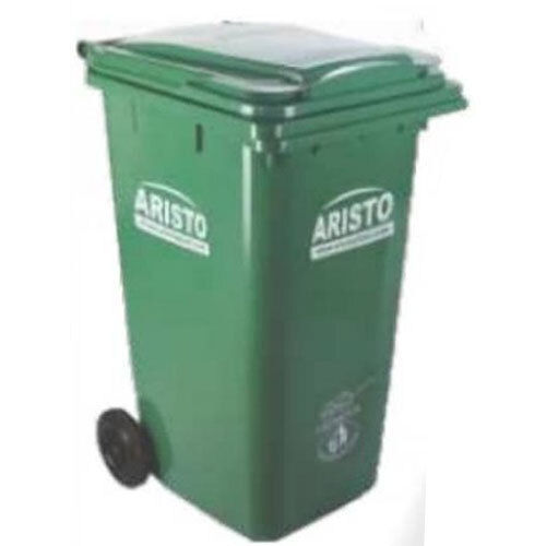 Aristo Wheel Waste Bin - Color: Green