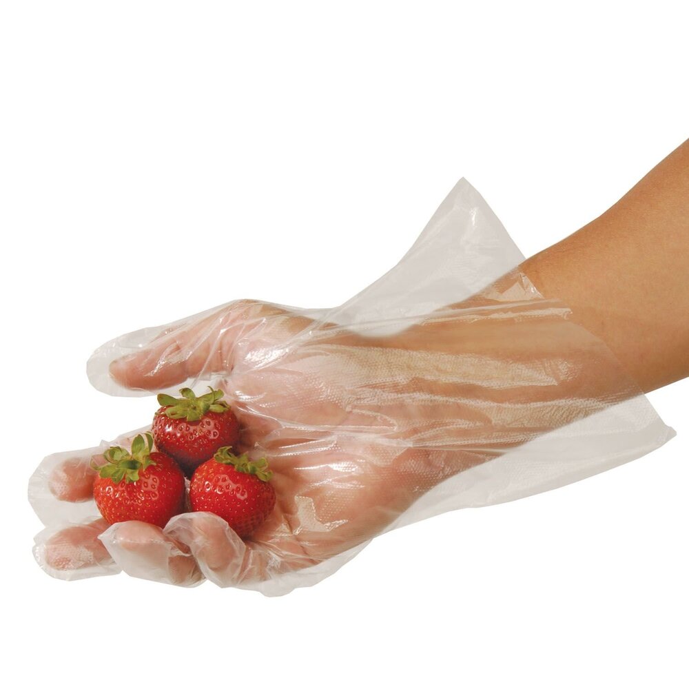 Plastic Hand Gloves - Color: Transparent & Customize