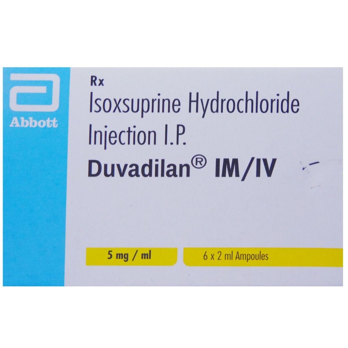 Duvadilan Isoxsuprine Tablets AND INJ